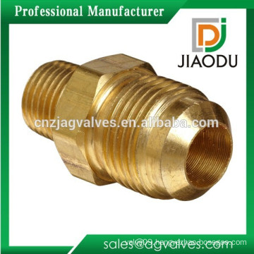 1/4 or 3/8 Lead Free Brass Hexagon Npt flare Copper Pipe Fitting For Water Male Threaded Connector Flare Nipple